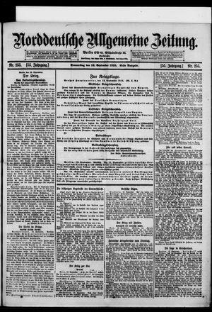 Norddeutsche allgemeine Zeitung vom 14.09.1916