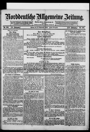 Norddeutsche allgemeine Zeitung vom 15.09.1916