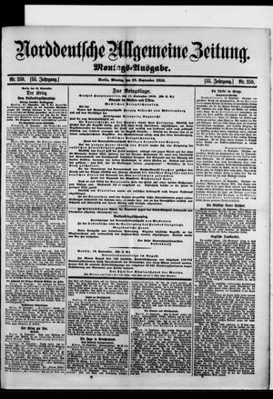 Norddeutsche allgemeine Zeitung vom 18.09.1916