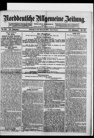 Norddeutsche allgemeine Zeitung vom 20.09.1916