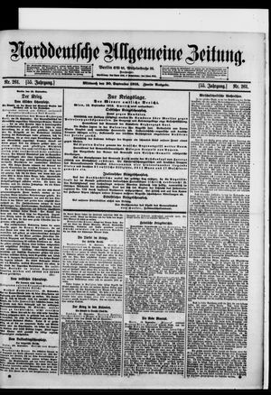 Norddeutsche allgemeine Zeitung vom 20.09.1916