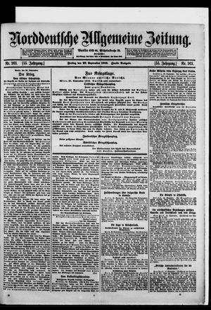 Norddeutsche allgemeine Zeitung vom 22.09.1916