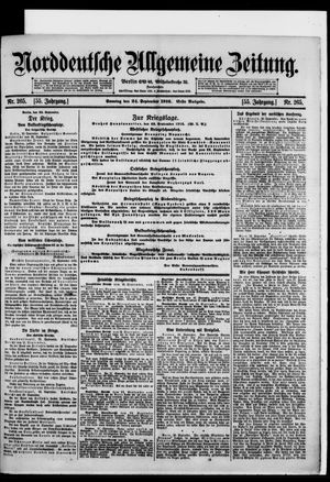Norddeutsche allgemeine Zeitung vom 24.09.1916