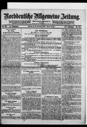 Norddeutsche allgemeine Zeitung vom 24.09.1916