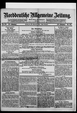 Norddeutsche allgemeine Zeitung vom 28.09.1916