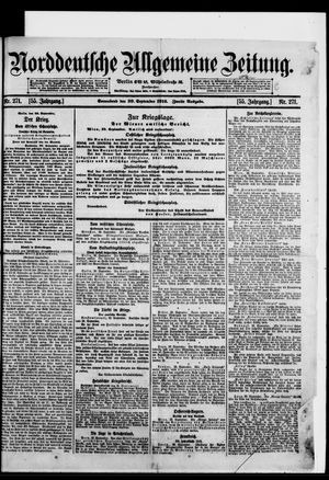 Norddeutsche allgemeine Zeitung vom 30.09.1916