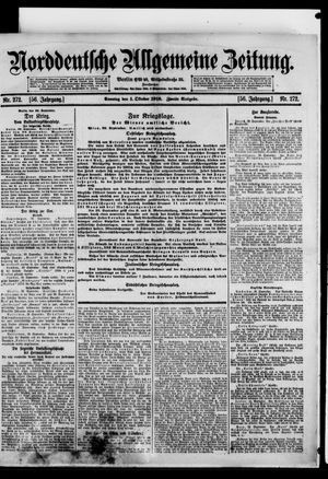 Norddeutsche allgemeine Zeitung vom 01.10.1916