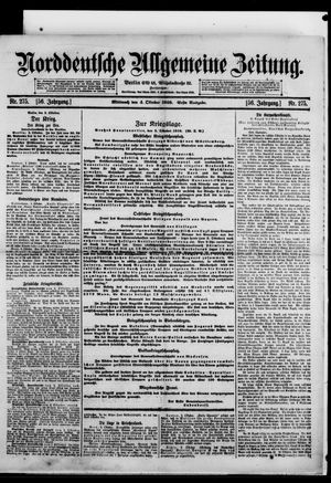 Norddeutsche allgemeine Zeitung vom 04.10.1916