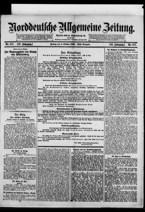 Norddeutsche allgemeine Zeitung vom 06.10.1916