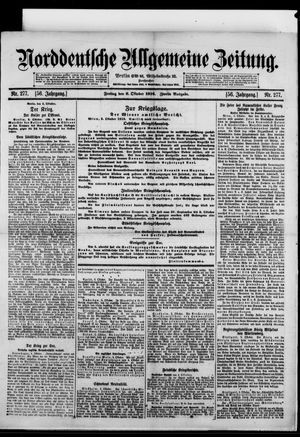 Norddeutsche allgemeine Zeitung vom 06.10.1916