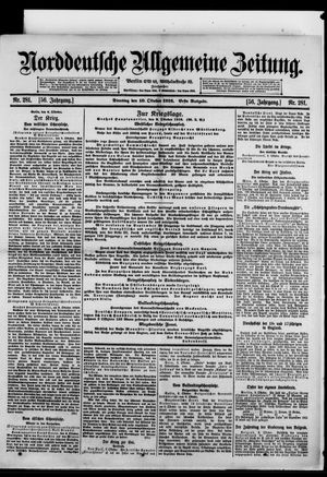 Norddeutsche allgemeine Zeitung vom 10.10.1916