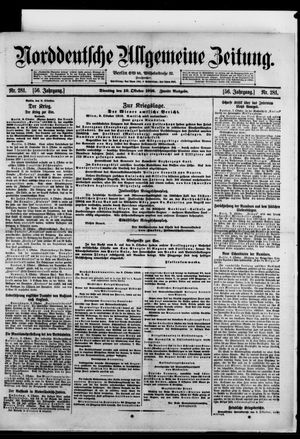 Norddeutsche allgemeine Zeitung vom 10.10.1916