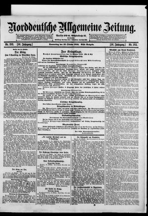 Norddeutsche allgemeine Zeitung vom 12.10.1916