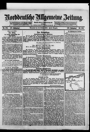 Norddeutsche allgemeine Zeitung vom 14.10.1916