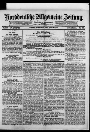 Norddeutsche allgemeine Zeitung on Oct 19, 1916