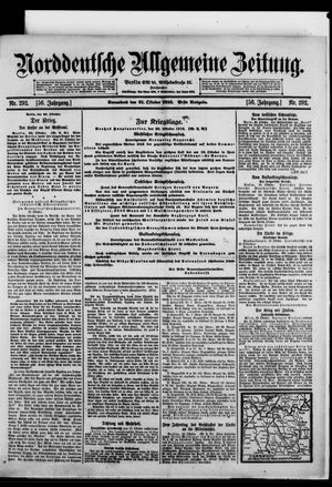 Norddeutsche allgemeine Zeitung vom 21.10.1916