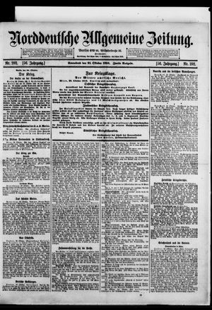 Norddeutsche allgemeine Zeitung vom 21.10.1916