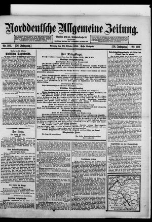 Norddeutsche allgemeine Zeitung vom 22.10.1916