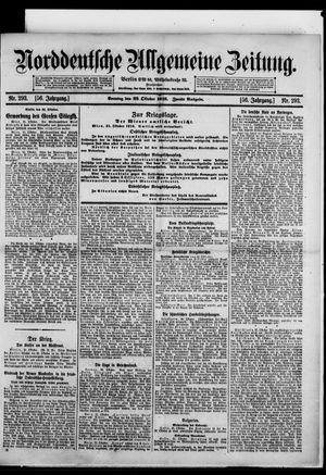 Norddeutsche allgemeine Zeitung vom 22.10.1916