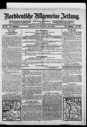Norddeutsche allgemeine Zeitung vom 26.10.1916