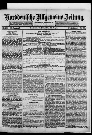 Norddeutsche allgemeine Zeitung vom 28.10.1916
