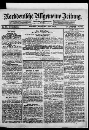 Norddeutsche allgemeine Zeitung vom 01.11.1916