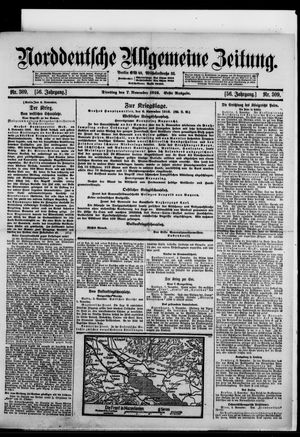 Norddeutsche allgemeine Zeitung vom 07.11.1916
