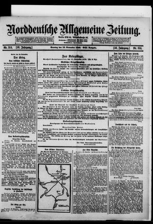 Norddeutsche allgemeine Zeitung vom 12.11.1916