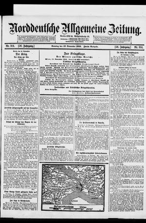 Norddeutsche allgemeine Zeitung vom 12.11.1916