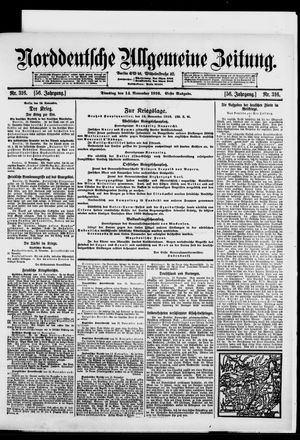 Norddeutsche allgemeine Zeitung vom 14.11.1916