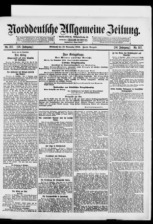 Norddeutsche allgemeine Zeitung vom 15.11.1916