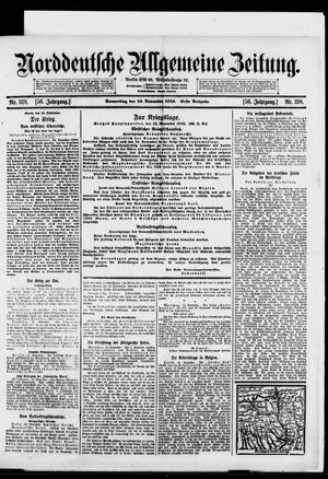 Norddeutsche allgemeine Zeitung vom 16.11.1916