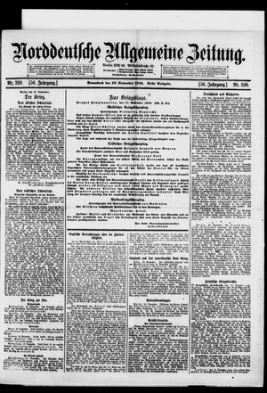 Norddeutsche allgemeine Zeitung on Nov 18, 1916
