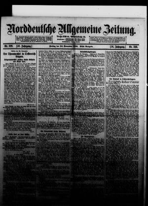 Norddeutsche allgemeine Zeitung vom 24.11.1916