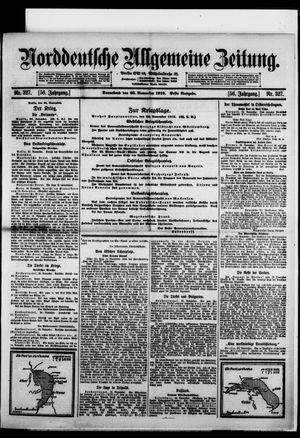 Norddeutsche allgemeine Zeitung vom 25.11.1916