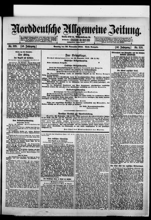 Norddeutsche allgemeine Zeitung vom 26.11.1916