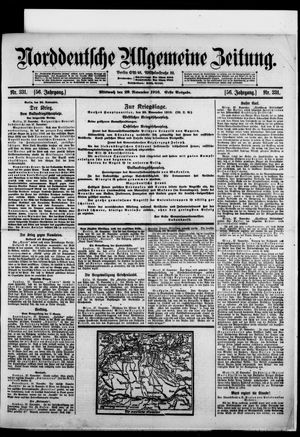 Norddeutsche allgemeine Zeitung vom 29.11.1916