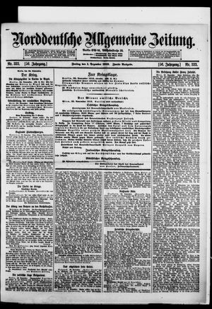 Norddeutsche allgemeine Zeitung vom 01.12.1916
