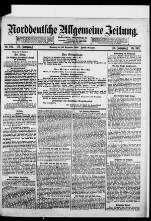 Norddeutsche allgemeine Zeitung vom 10.12.1916