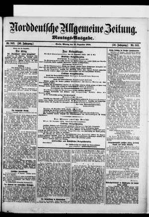 Norddeutsche allgemeine Zeitung vom 11.12.1916