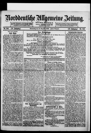 Norddeutsche allgemeine Zeitung vom 14.12.1916