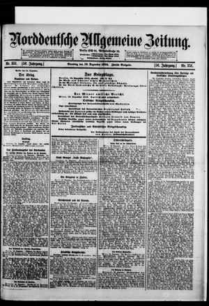 Norddeutsche allgemeine Zeitung vom 19.12.1916