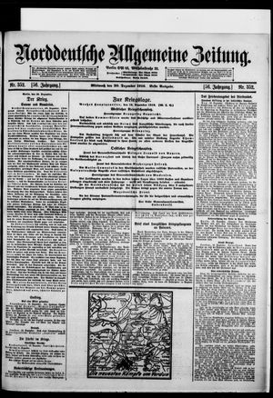 Norddeutsche allgemeine Zeitung vom 20.12.1916