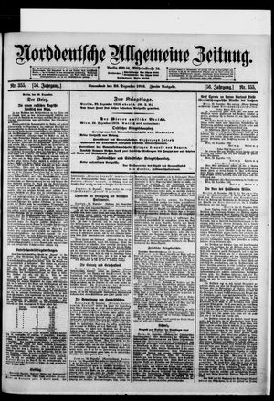Norddeutsche allgemeine Zeitung vom 23.12.1916