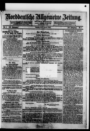 Norddeutsche allgemeine Zeitung vom 02.01.1917