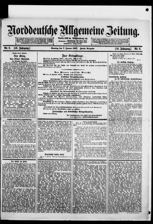 Norddeutsche allgemeine Zeitung vom 07.01.1917
