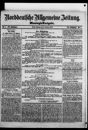 Norddeutsche allgemeine Zeitung vom 08.01.1917