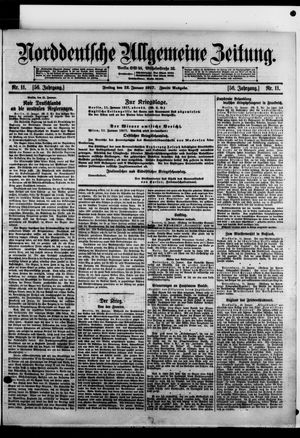Norddeutsche allgemeine Zeitung on Jan 12, 1917