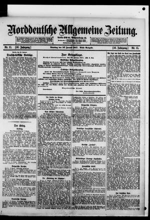 Norddeutsche allgemeine Zeitung on Jan 16, 1917