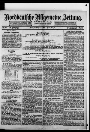 Norddeutsche allgemeine Zeitung vom 19.01.1917